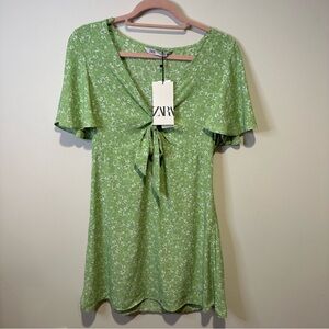 NWT zara floral print mini dress size medium